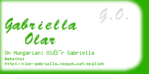 gabriella olar business card